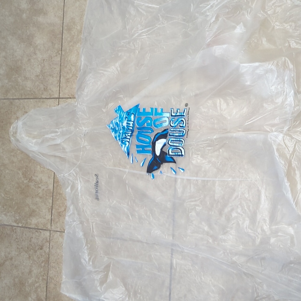 Sea World House of Douse Clear Raincoat One Size